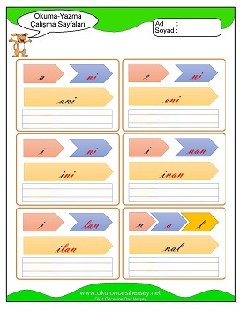 n sesi Grubu Çalışma Sayfaları